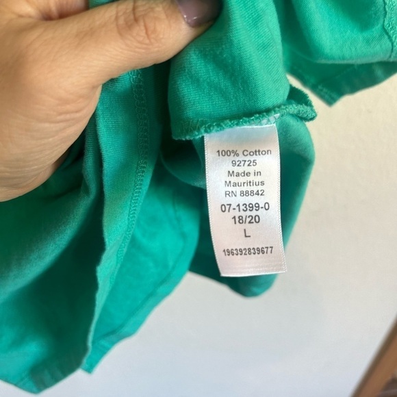 Woman Within Women's Plus Size Perfect Three-Quarter Sleeve
V-Neck Tee 18/20 - Picture 5 of 8